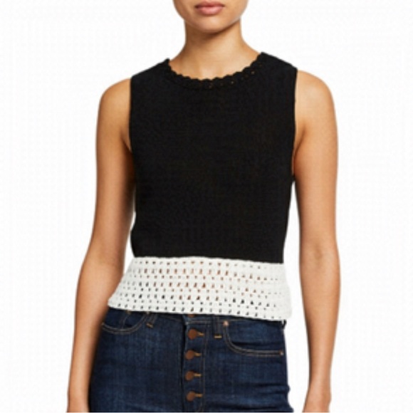 Alice and Olivia Knit Color block Top - Picture 1 of 6